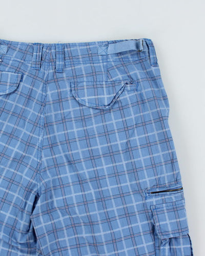 Vintage Checked Heavyweight Cargo Shorts - W36 L13