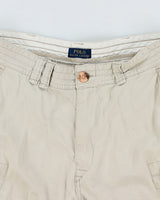 Polo Ralph Lauren Cream Cargo Shorts - W36