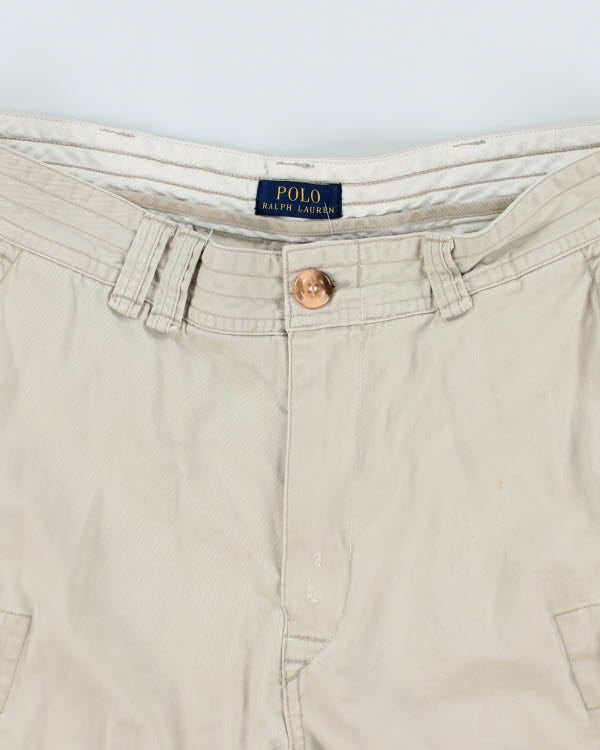 Polo Ralph Lauren Cream Cargo Shorts - W36