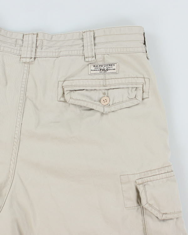 Polo Ralph Lauren Cream Cargo Shorts - W36