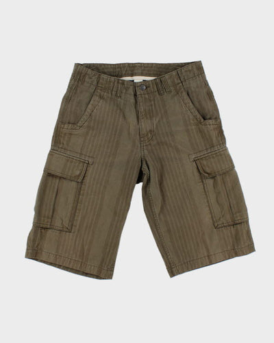 Mec Khaki Stripe Cargo Shorts - W30