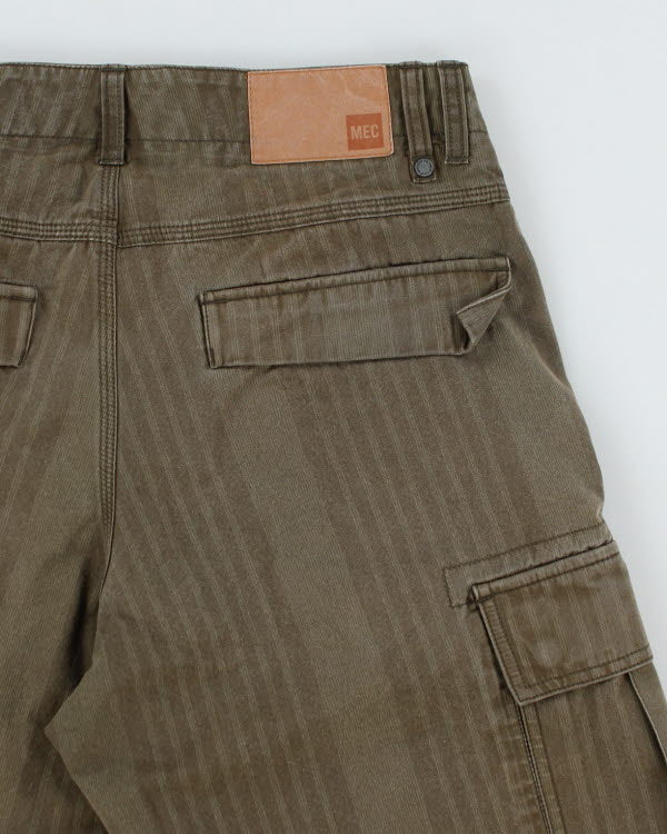 Mec Khaki Stripe Cargo Shorts - W30