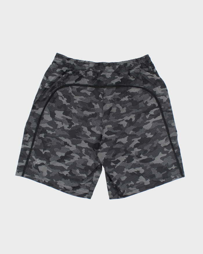 Men's Lululemon Lightweight Camouflage Running Sports Shorts - M