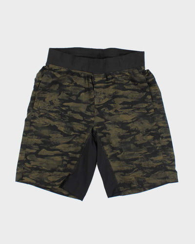 Men's Lululemon Lightweight Camouflage Cycle Sports Shorts - S