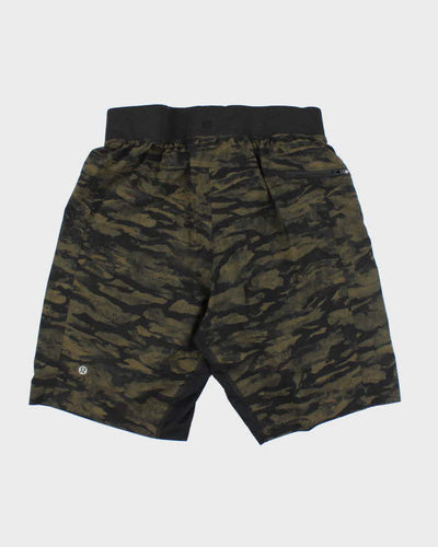 Men's Lululemon Lightweight Camouflage Cycle Sports Shorts - S