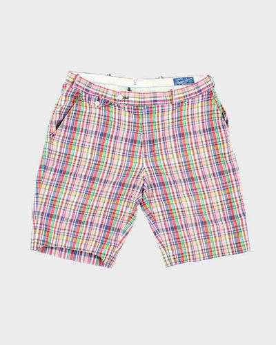 Vintage Y2K Ralph Lauren Pink Patterned Shorts - W32 L10