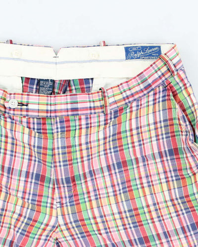 Vintage Y2K Ralph Lauren Pink Patterned Shorts - W32 L10