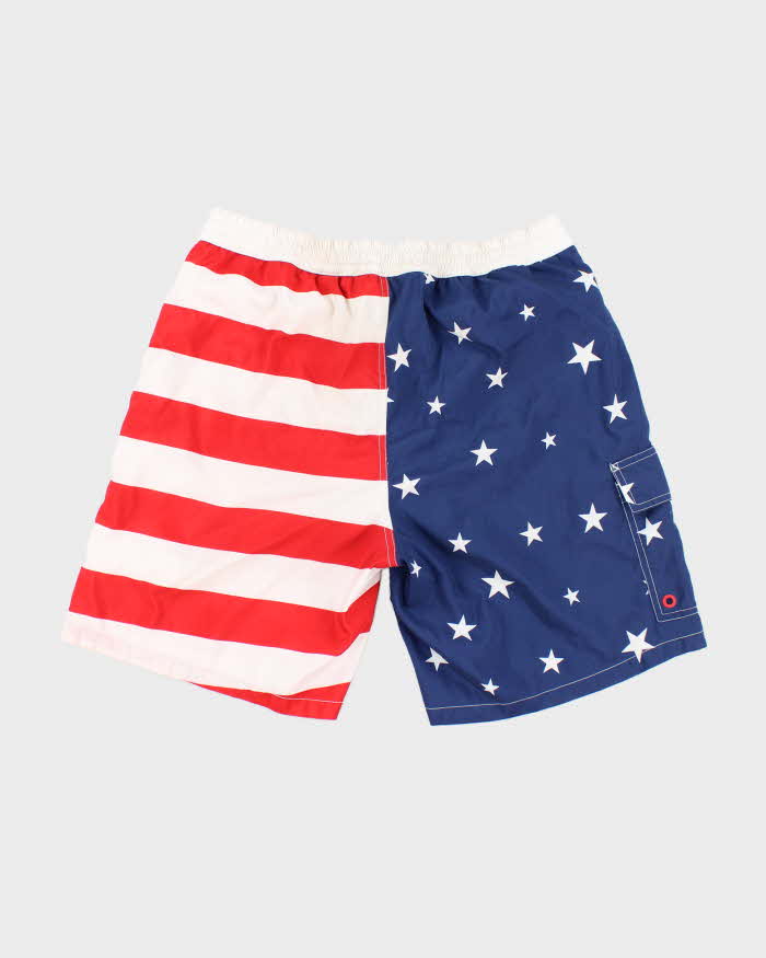 Vintage Ralph Lauren USA Flag Printed Board Shorts - W30 L8