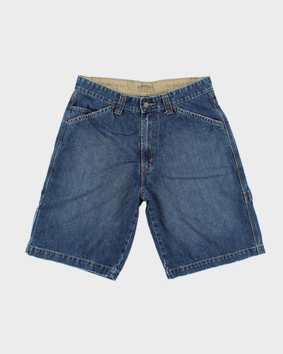 Vintage Levi's Signature Wide Leg Dark Wash Denim Shorts - W30 L10