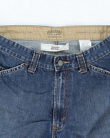 Vintage Levi's Signature Wide Leg Dark Wash Denim Shorts - W30 L10