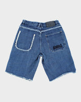 Vintage 90's Southpole Wide Leg Raw Hem Denim Shorts - W32 L11