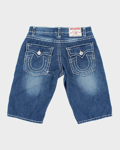 Vintage Y2K True Religion Light Wash Denim Shorts - W32 L14