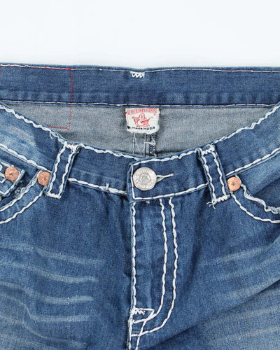 Vintage Y2K True Religion Light Wash Denim Shorts - W32 L14