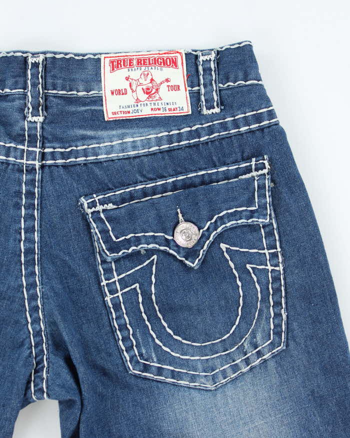 Vintage Y2K True Religion Light Wash Denim Shorts - W32 L14