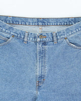 Vintage Y2K Wide Leg Medium Wash Denim Shorts - W36 L9