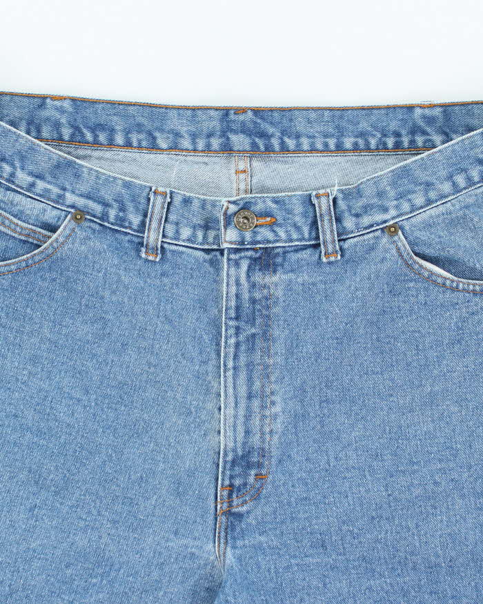 Vintage Y2K Wide Leg Medium Wash Denim Shorts - W36 L9