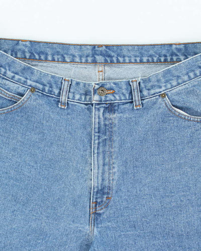 Vintage Y2K Wide Leg Medium Wash Denim Shorts - W36 L9