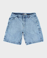Vintage Y2K Urban Star Light Wash Carpenter Denim Shorts - W32 L10