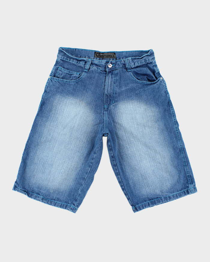 Vintage Y2K SouthPole Wide Leg Dark Wash Denim Shorts - W32 L15
