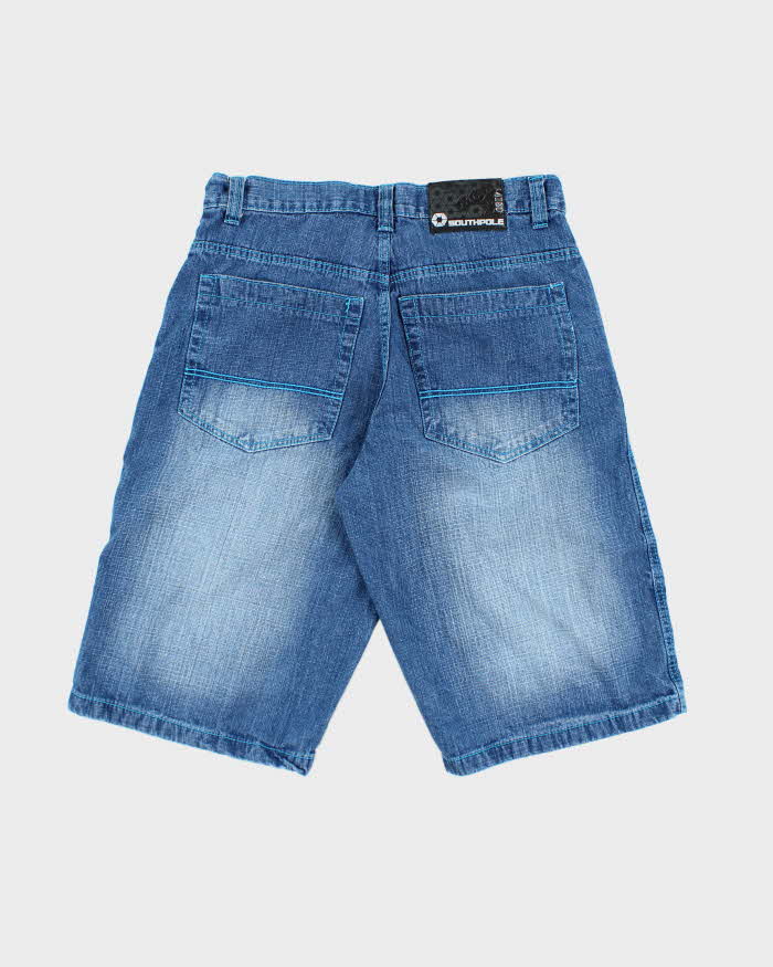 Vintage Y2K SouthPole Wide Leg Dark Wash Denim Shorts - W32 L15