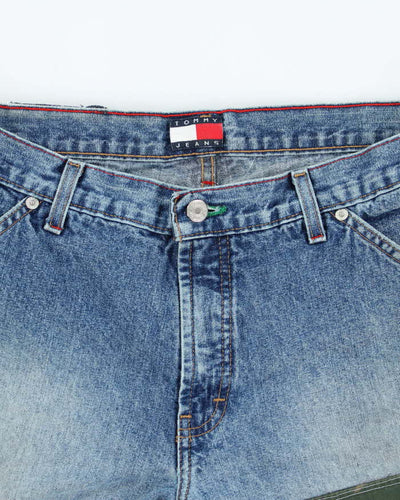 Vintage Y2K Tommy Hilfiger Camouflage Pockets Cargo Jean Shorts - W34 L11