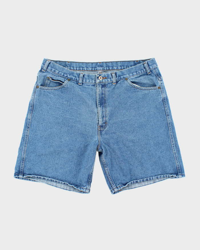 Vintage Y2K Wide Leg Medium Wash Denim Shorts - W36 L8