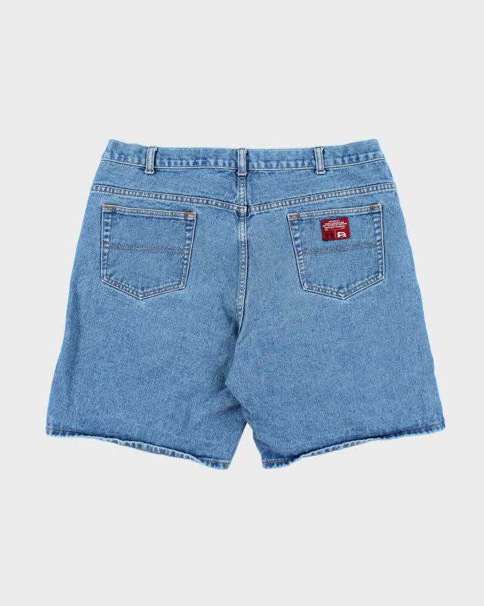 Vintage Y2K Wide Leg Medium Wash Denim Shorts - W36 L8