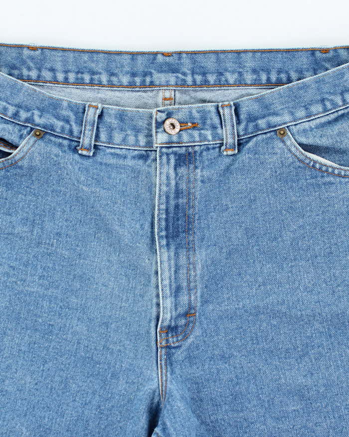 Vintage Y2K Wide Leg Medium Wash Denim Shorts - W36 L8