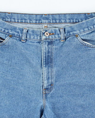Vintage Y2K Wide Leg Medium Wash Denim Shorts - W36 L8
