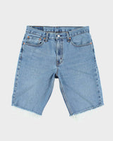 Vintage Levi's Cut Off Raw Hem Medium Wash Denim Shorts - W30 L11