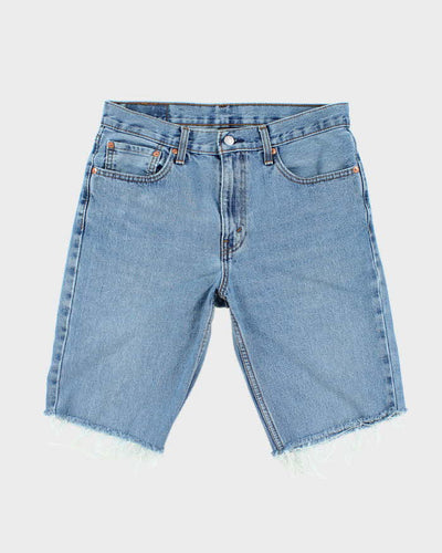 Vintage Levi's Cut Off Raw Hem Medium Wash Denim Shorts - W30 L11