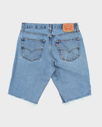 Vintage Levi's Cut Off Raw Hem Medium Wash Denim Shorts - W30 L11
