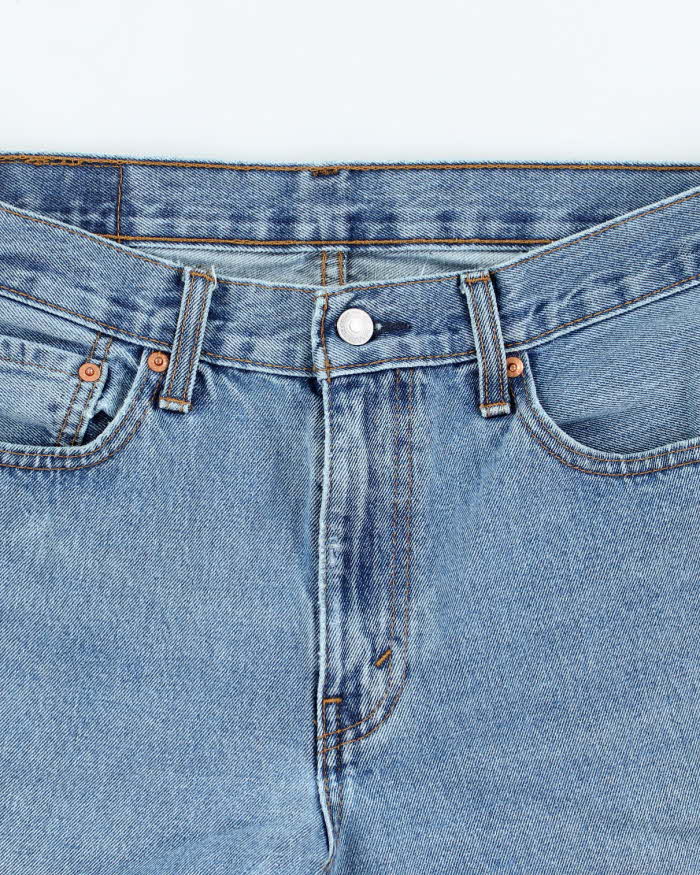 Vintage Levi's Cut Off Raw Hem Medium Wash Denim Shorts - W30 L11