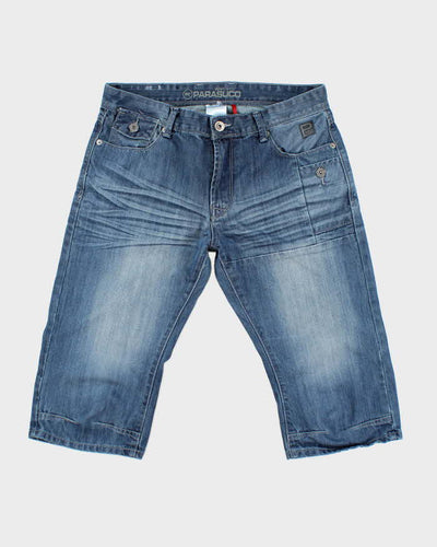Vintage Y2K Parasuco Overdyed Faded Jean Shorts - W32 L17
