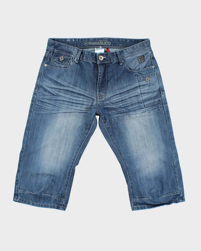 Vintage Y2K Parasuco Overdyed Faded Jean Shorts - W32 L17