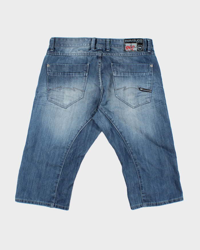 Vintage Y2K Parasuco Overdyed Faded Jean Shorts - W32 L17
