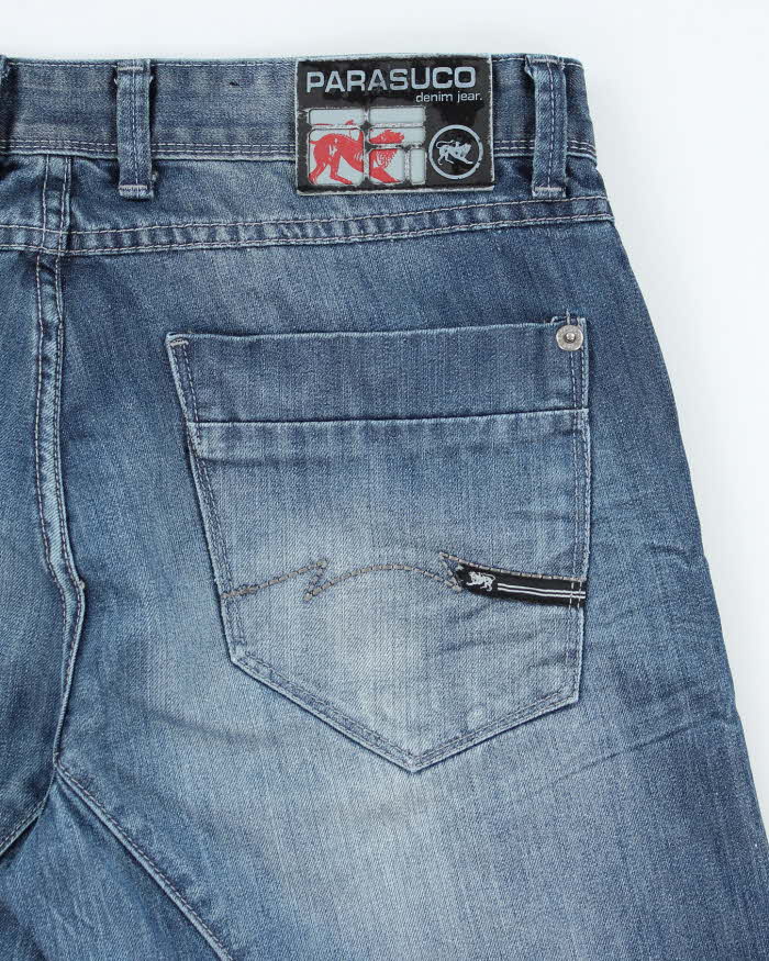 Vintage Y2K Parasuco Overdyed Faded Jean Shorts - W32 L17