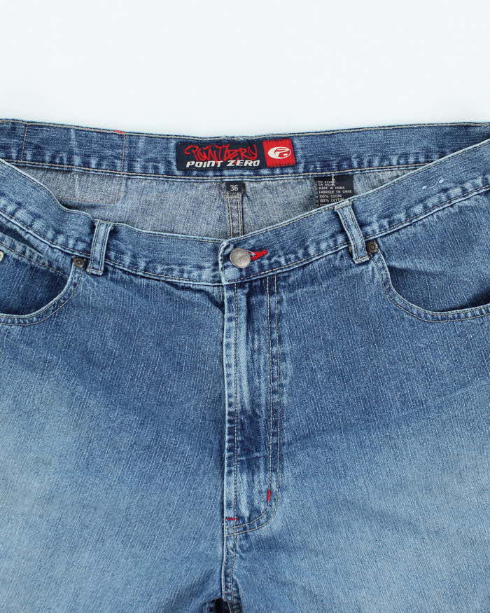 Vintage 2000's Point Zero Wide Leg Medium Wash Jeans - W36 L11