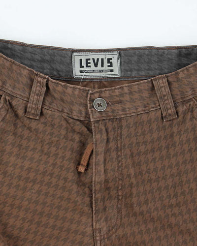 Vintage 2000's Levi's Wide Leg Patterned Cargo Shorts - W30 L11
