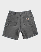 Vintage 90's Carhartt Faded Single Knee Carpenter Shorts - W30 L7
