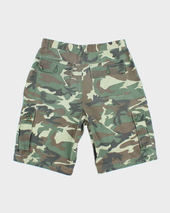 Vintage Y2K Baggy Camouflage Cargo Shorts - W32 L11