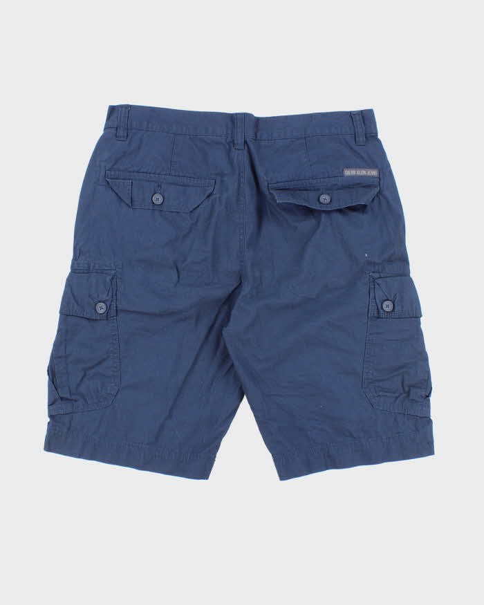Vintage Y2K Calvin Klein Wide Leg Cargo Shorts - W34 L10