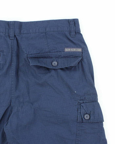 Vintage Y2K Calvin Klein Wide Leg Cargo Shorts - W34 L10