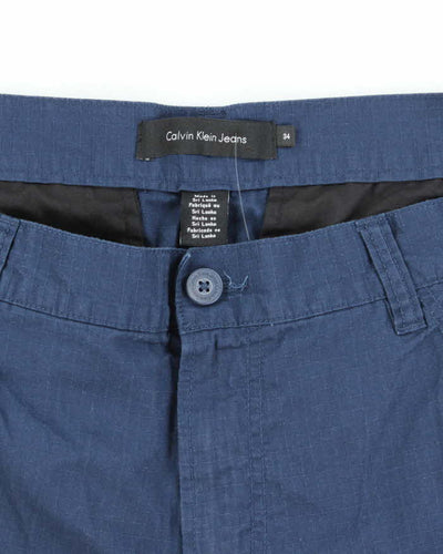 Vintage Y2K Calvin Klein Wide Leg Cargo Shorts - W34 L10