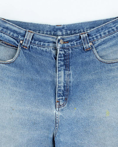Vintage 2000's Joker Embroidered Wide Leg Denim Shorts - W34 L11