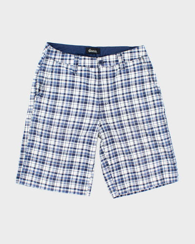 Vintage Y2K Guess Checked Wide Leg Shorts - W32 L11