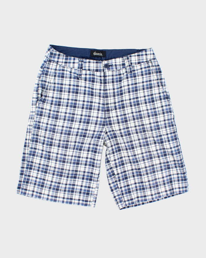 Vintage Y2K Guess Checked Wide Leg Shorts - W32 L11