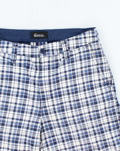 Vintage Y2K Guess Checked Wide Leg Shorts - W32 L11