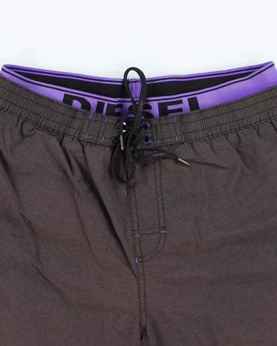 Vintage Y2K Diesel Double Waistband Swim Shorts - W28 L9