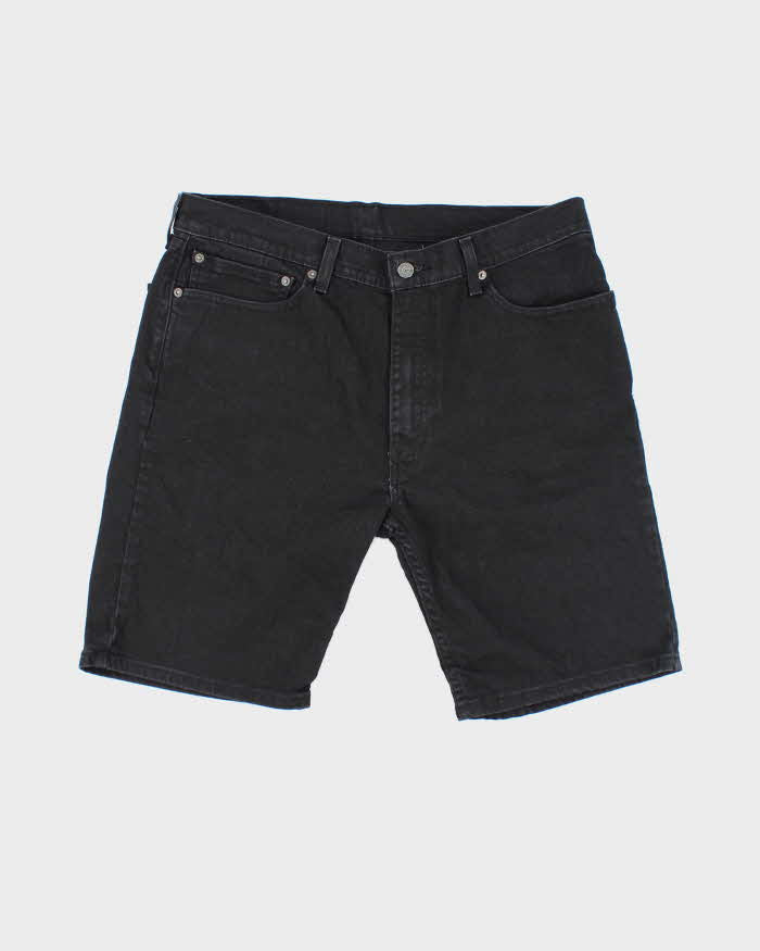 Vintage 2000's Levi's Black Wash Wide Leg Denim Shorts - W36 L10